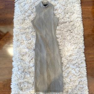 Mid Length High Neck Dress
